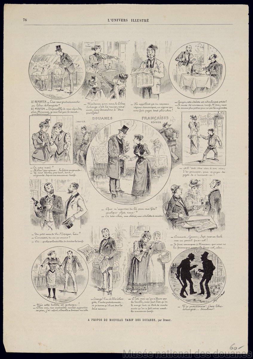 En 1892 est votée la loi Méline. Marquant un retour au protectionnisme, elle instaure un tarif favorisant l’agriculture française en multipliant par sept les taxes sur les importations agricoles.