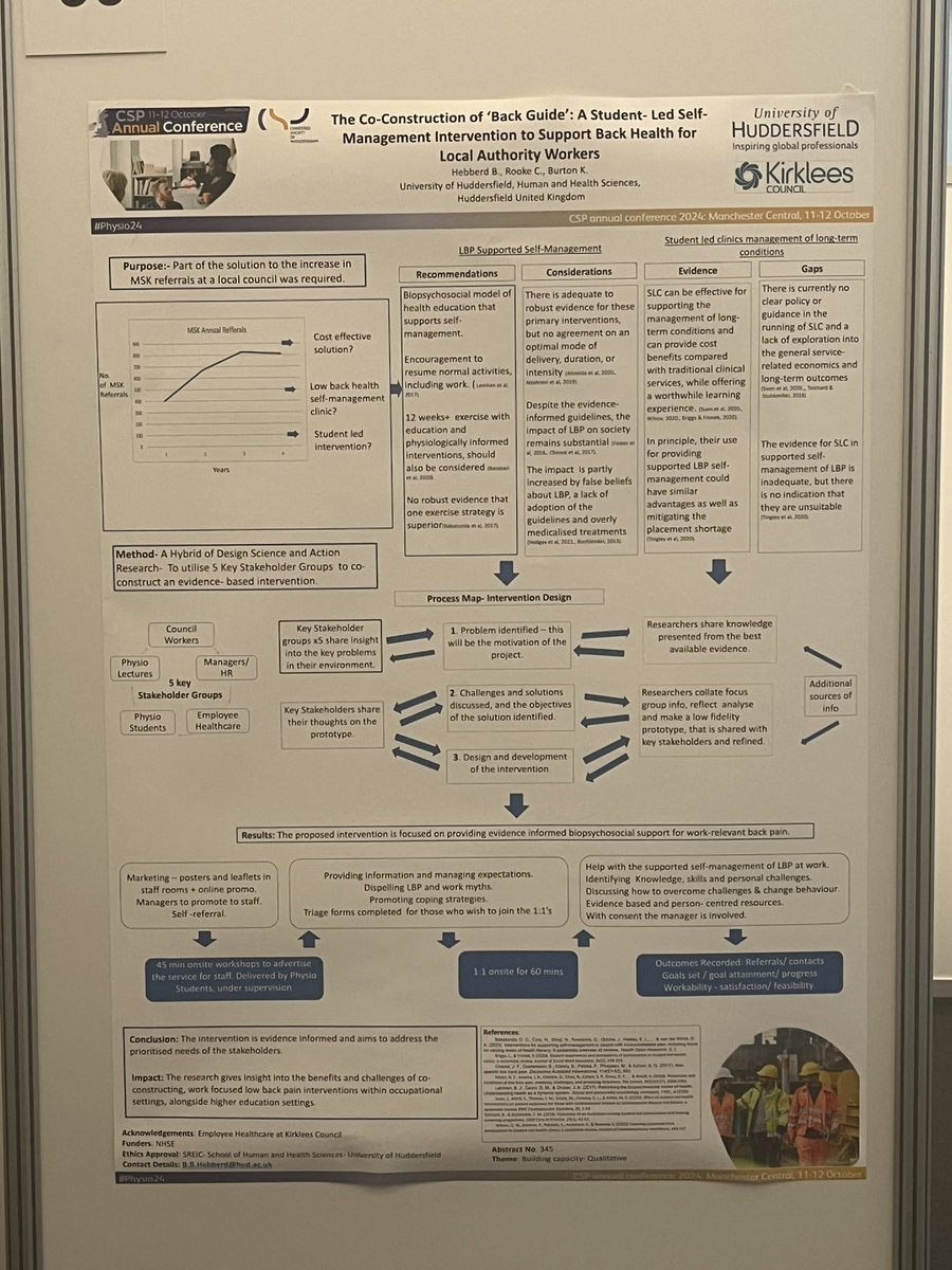 Great to represent <a href="/HuddersfieldUni/">University of Huddersfield</a> <a href="/thecsp/">Chartered Society of Physiotherapy (CSP)</a> and to see so many of my former colleagues and classmates representing our profession.