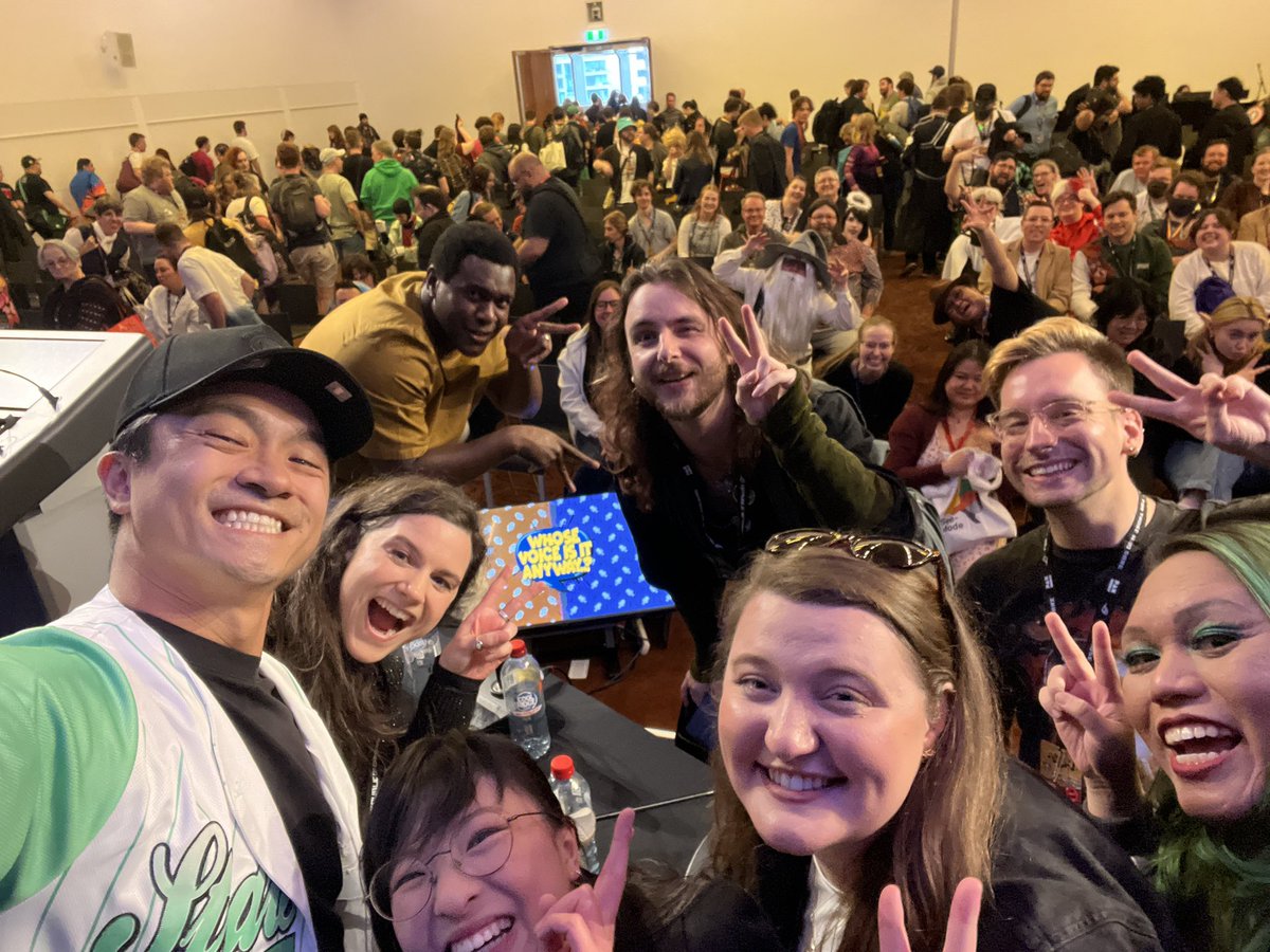 Whose Voice Is It Anyway went oooooooff! 
<a href="/dom_dinh/">Dom Dinh</a> <a href="/AimeeSmithVA/">Aimee Smith</a> <a href="/Tartan_Kiwi/">Daniel Denova VA</a> <a href="/GuyStitched/">Guy Cunningham - Stitched Up Productions</a> <a href="/kidkerrigan/">Nina Nikolic 💫 Kerri</a> <a href="/HJPlaggemarsVA/">Hamish Plaggemars</a> <a href="/thomasgburt/">Thomas G Burt 🎙️#MiGW 2024</a> <a href="/veratanva/">Vera Tan 🎙 | Yi Jiang My❤️ d=(￣▽￣*)</a> <a href="/Abzybabzy/">Abubakar Salim</a> <a href="/PAXAus/">PAX Australia</a>