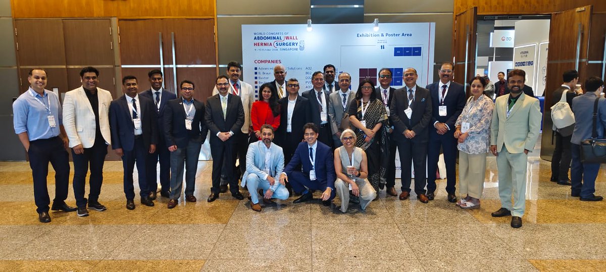 Hernia Society of India (@herniaindia) on Twitter photo A large and vibrant presence of Indian Hernia Surgeons at the World Congress of Hernia Surgery in Singapore
Probably the highest attendance till date
<a href="/eurohernias/">European Hernia Society</a> <a href="/AmericanHernia/">American Hernia Society</a> @aphernia <a href="/ELSA_surgeons/">ELSA</a> A large and vibrant presence of Indian Hernia Surgeons at the World Congress of Hernia Surgery in Singapore
Probably the highest attendance till date
<a href="/eurohernias/">European Hernia Society</a> <a href="/AmericanHernia/">American Hernia Society</a> @aphernia <a href="/ELSA_surgeons/">ELSA</a>