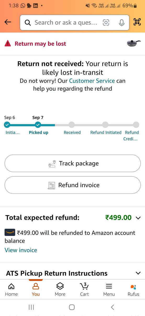 Shubham28112003's tweet photo. I ordered a fry pan from #Amazon but received a wrong item. I returned the product. It's been a month but still I haven't received the refund. Customer service is of no help. I want the concerned authorities to look into the matter.
#scamhelp #fraud #refund #digitalscam #alert https://t.co/SWso4ro1kS