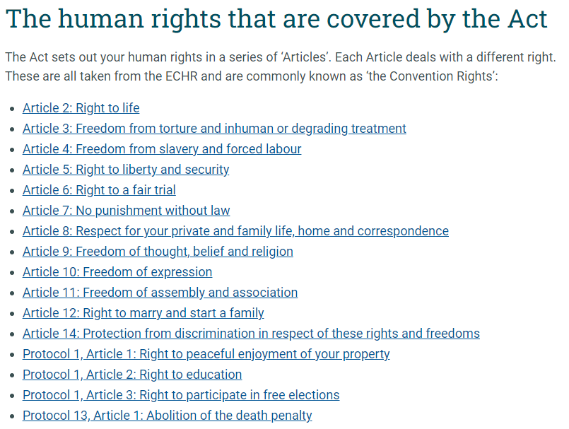 Dobbo761's tweet photo. @BBCr4today @RobertJenrick - which one of these do you think citizens should not have then? https://t.co/Ch4AI5UJqp