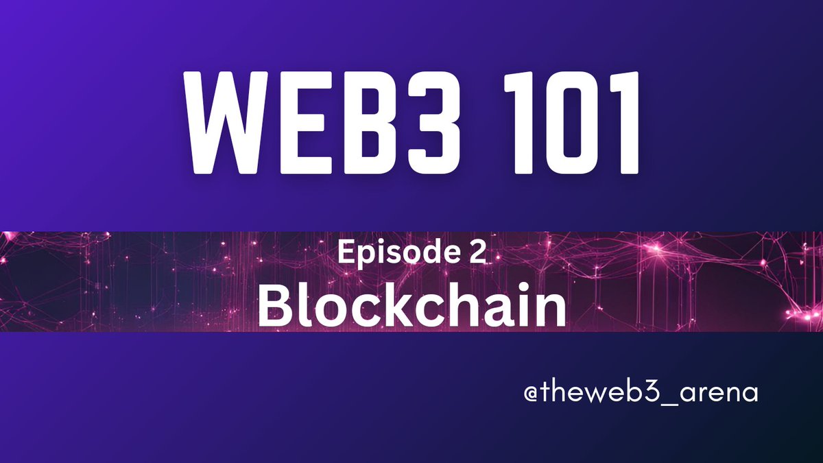 theweb3_arena's tweet photo. GM if you GM back 💎 
It's about time we dive into one of the most talked-about technologies of our time: Blockchain. You have probably heard of it, but what does it really mean? In this 🧵, I'll break it down for you, step by step. #Web3101  #Blockchain https://t.co/b7y3kuibIg