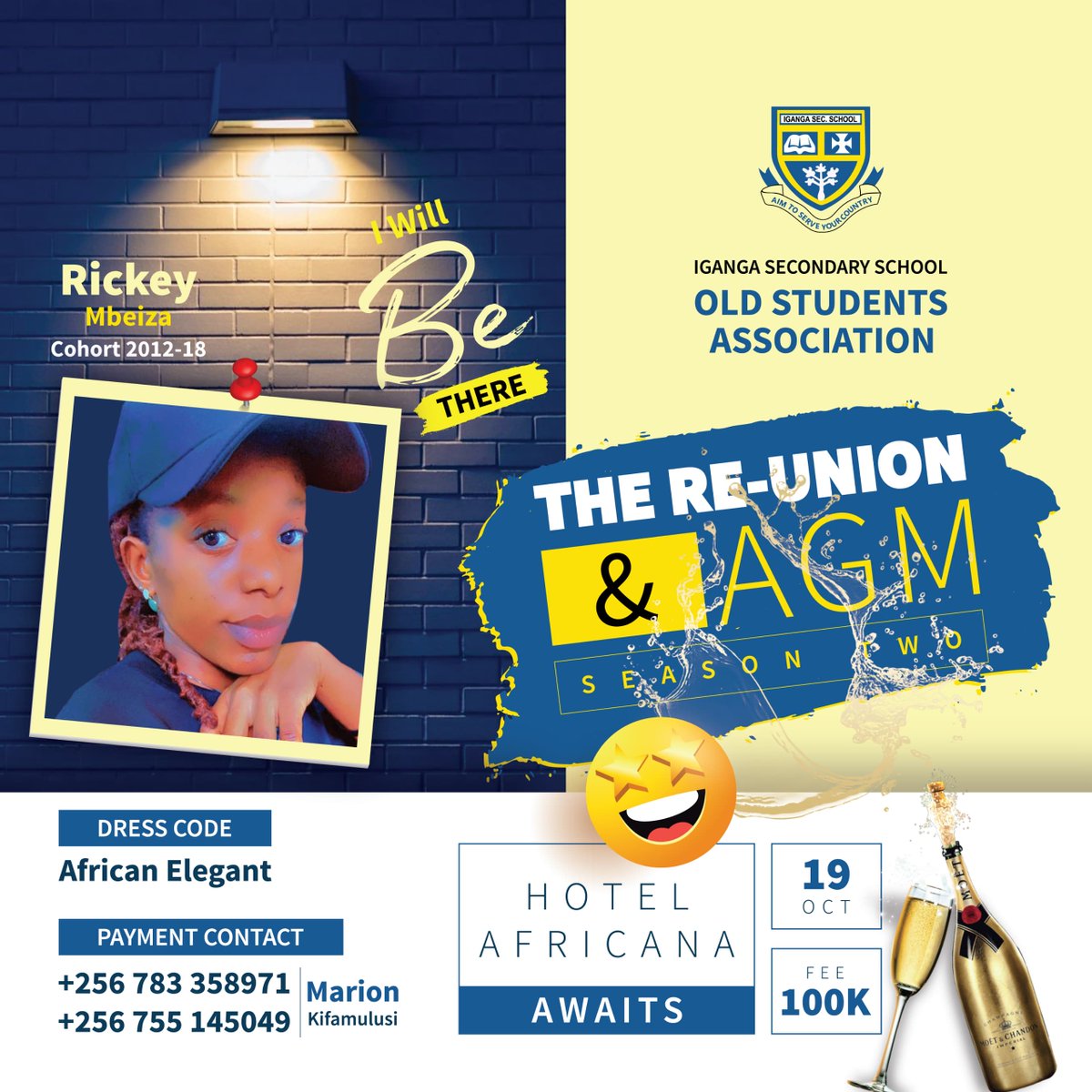 igassosa's tweet photo. 🔥 Ready to vibe and network with the best at the @igassosa Reunion &amp; AGM? Let’s show up for the future of @IgangaSS 🎯 October 19th, mark your calendar! #UnstoppableYouth #AlumniPower https://t.co/vZdCGnHpBc