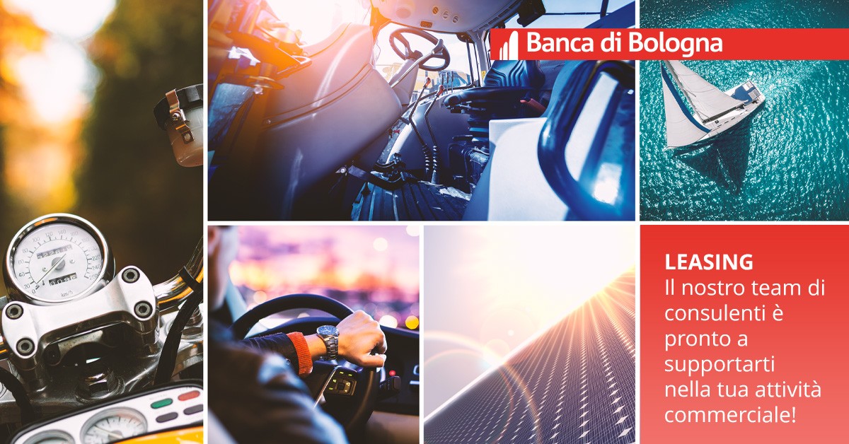 Selezioniamo tra le nostre opzioni il piano di leasing adatto alle tue esigenze, per aiutarti ad ottenere i beni necessari alla tua attività produttiva senza compromettere il patrimonio aziendale.

👉 Scopri tutti gli ambiti di attività: bit.ly/Finanziamento-…