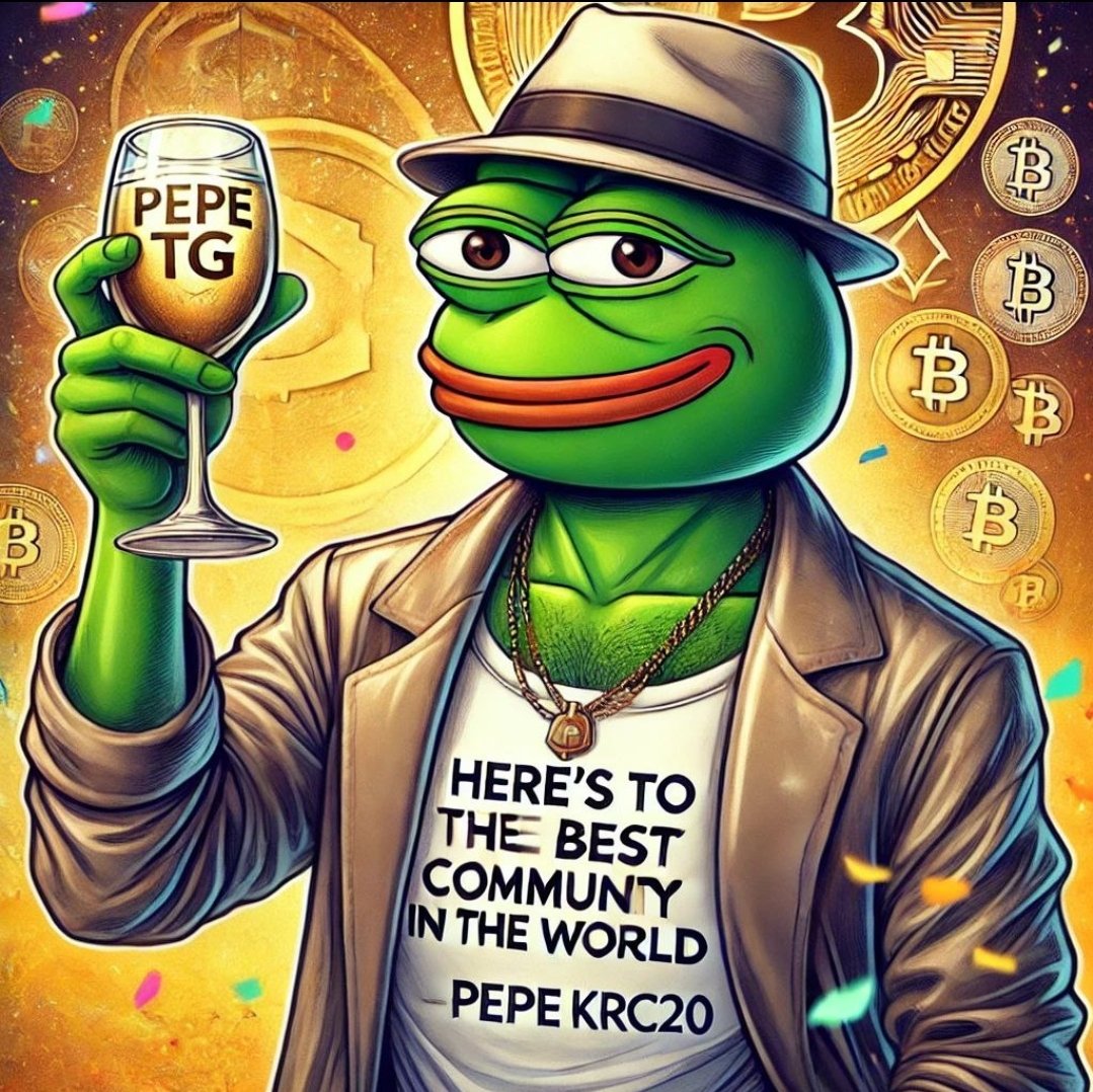 CHEERS TO THE BEST MEME COMMUNITY ❗️❗️❗️

$PEPE ON $KAS 😎😎😎
