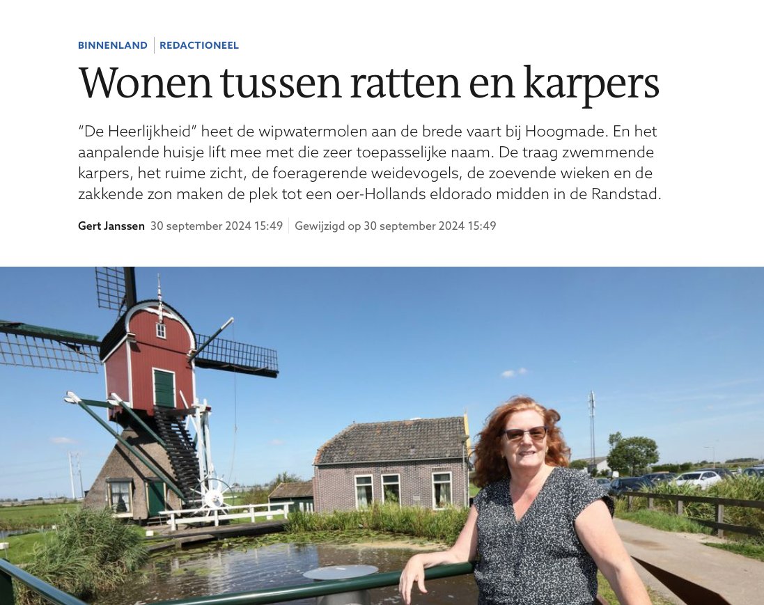 pieternelvv's tweet image. Het afgelopen jaar was één avontuur. #molen #Hoogmade. Iets voor #Binenstebuiten.tv rd.nl/artikel/107938…