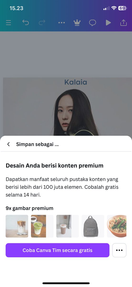 guys jd kan aku ada beli canva prem di ba lain udh lama, skrg pgn render project ku gabisa, pgn beli di dia lg dia nya slowres. kalo aku beli premiumnya di seller lain ttp bs render ini ga ? #zonauang #zonaba