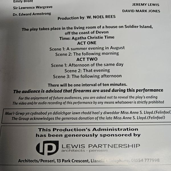 Lewis Partnership Architects (@lewis_architect) on Twitter photo We are very proud of our association with <a href="/phoenixtheatre/">phoenixtheatre</a>. We thoroughly enjoyed the opening night's performance of Agatha Christie's And Then There Were None. Fine performances by the whole cast.
#theatre #agathachristie #acting #Llanelli
lewispartnership.co.uk We are very proud of our association with <a href="/phoenixtheatre/">phoenixtheatre</a>. We thoroughly enjoyed the opening night's performance of Agatha Christie's And Then There Were None. Fine performances by the whole cast.
#theatre #agathachristie #acting #Llanelli
lewispartnership.co.uk