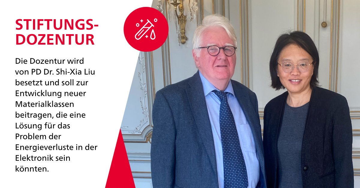 An der #unibern wird dank des Berner Unternehmers Walter Inäbnit eine neue Stiftungsdozentur zur #Entwicklung neuer Materialien zur Lösung von #Energieverlusten in der Elektronik errichtet. Die Dozentur wird von PD Dr. Shi-Xia Liu besetzt: sohub.io/c28t.