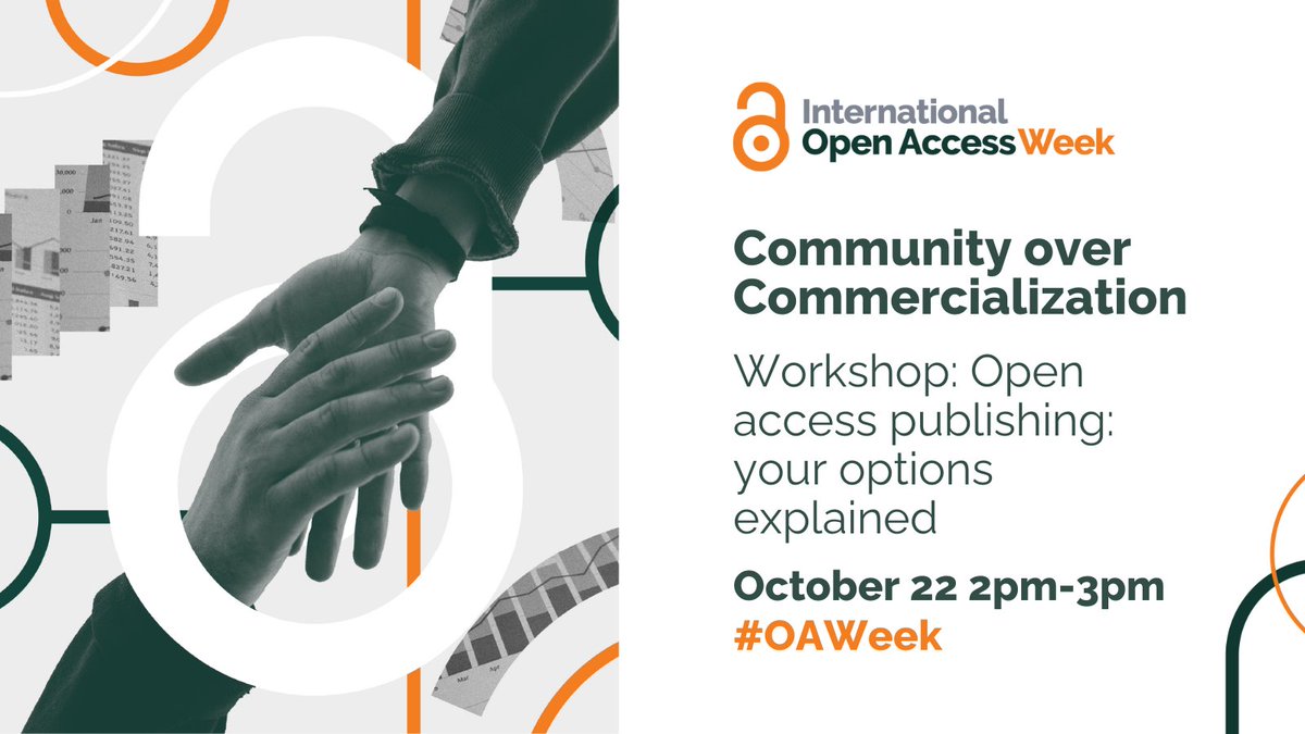 Come along to our workshop on Tues 22 October 2pm-3pm and discover your open access publishing options!
Staff from the Library's Research and Open Scholarship team will explore traditional and open access publishing models.
#OAWeek
Book your free ticket: eventbrite.co.uk/e/open-access-…