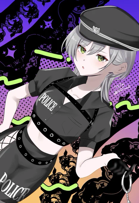 ポリス×日野森志歩 #Prsk_FA #ハロウィン
