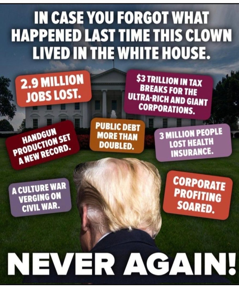 This is a gentle reminder of what the traitor accomplished while in office.
#TraitorTrump