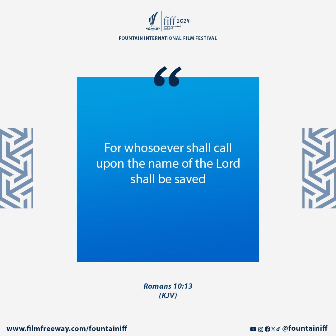 fountainiff's tweet photo. The name of the Lord Jesus isn't like every other name. His name alone, has the power to save you!

Blessed be the name of the Lord Jesus Christ!

#fiff2024 #fountainiff #fountaininternationalfilmfestival #Tpain #bibleverse #jesus #BabarAzam𓃵 #Tinubu #Milton #Chile #NigeriaNews https://t.co/aYzJsj6vDs
