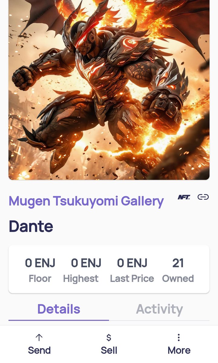 "Dante" 🔥🖤🔥 #NFTCommunity #MugenTsukuyomiGallery Creator <a href="/Sonate008/">𝔖𝔬𝔫𝔞𝔱𝔢🌙</a> Choose Winners in 72hrs ✌️🤩😁
⏰️❤️&amp;RT
⏰️Follow <a href="/Soji_Sillust/">Soji/S</a>
⏰️Tagg 3 frenz 
⏰️Comment ENJIN Matrixchain address 
#Enjin #EnjinNFT #NFTio #NFT #NFTs #nftart #FuelTheEnjin #NFTGiveaway #EnjinisKing