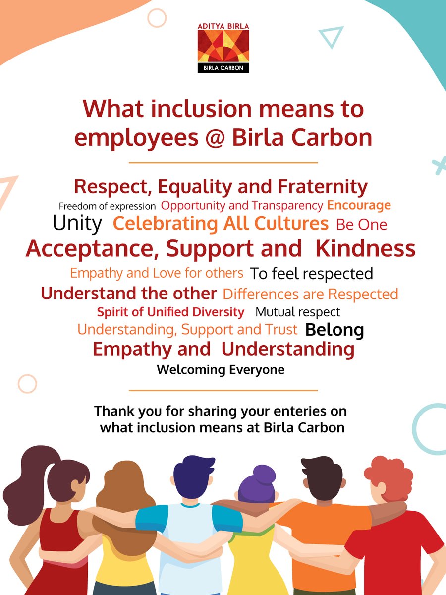 BirlaCarbon's tweet image. Click here to know more - Diversity, Equity and Inclusion At Birla Carbon - Birla Carbon
#InclusionMatters #DiversityAndUnity #ShareTheStrength #WorldInclusionDay #TogetherWeThrive (2/2)