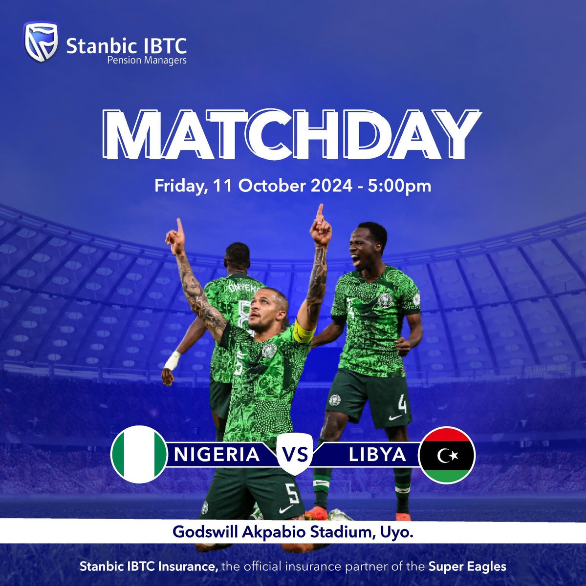 The Super Eagles tackle Libya by 5pm &amp; a big chance to move closer to AFCON qualification. 

Build your starting XI in the comment section. 
#SoarSuperEagles