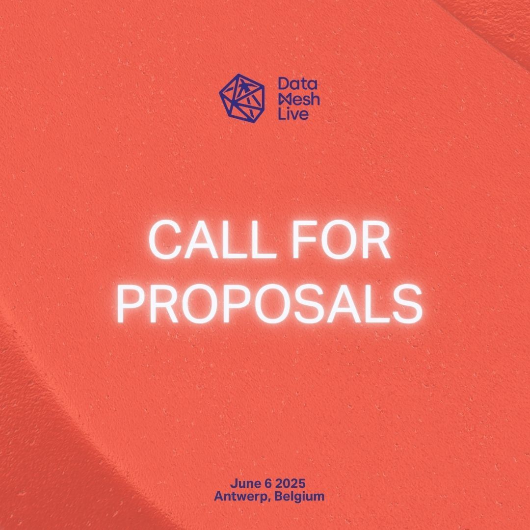 We've recently had some brilliant sessions come into our Call for Papers which has got us excited here at Data Mesh Live towers. But we're looking for more! Get your paper in.  buff.ly/3Yj2ldN