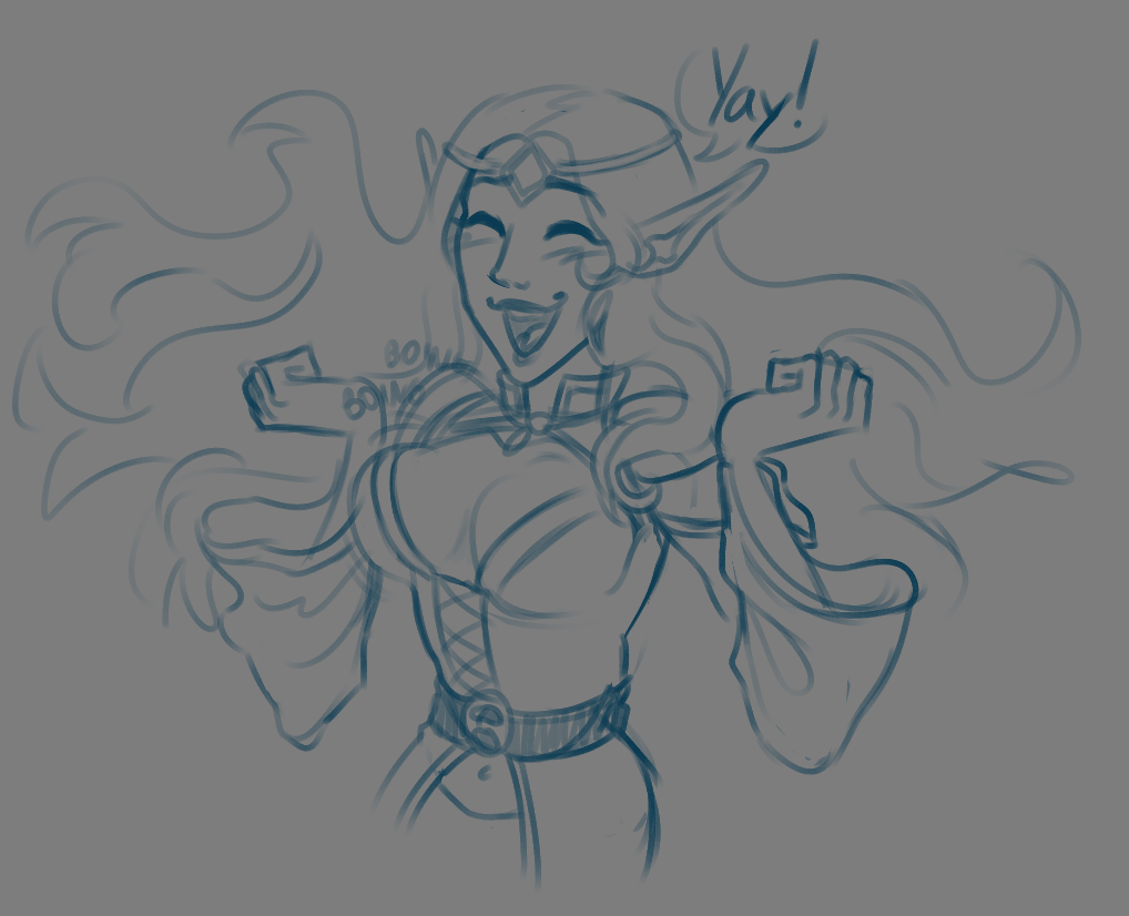 tyrantart_'s tweet photo. Your favourite bimbo, Cici!! #dnd #oc https://t.co/974OkMVUXT