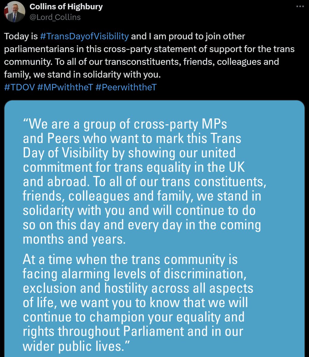 keyne_unable's tweet photo. New equalities minister &amp; spokesperson @NiaGriffithMP and @Lord_Collins have previously expressed support for trans people, but will they stand up to their senior colleagues who are continuing the worst attack on trans rights in many of our lifetimes? I won't hold my breath. https://t.co/uOzfjdpX68