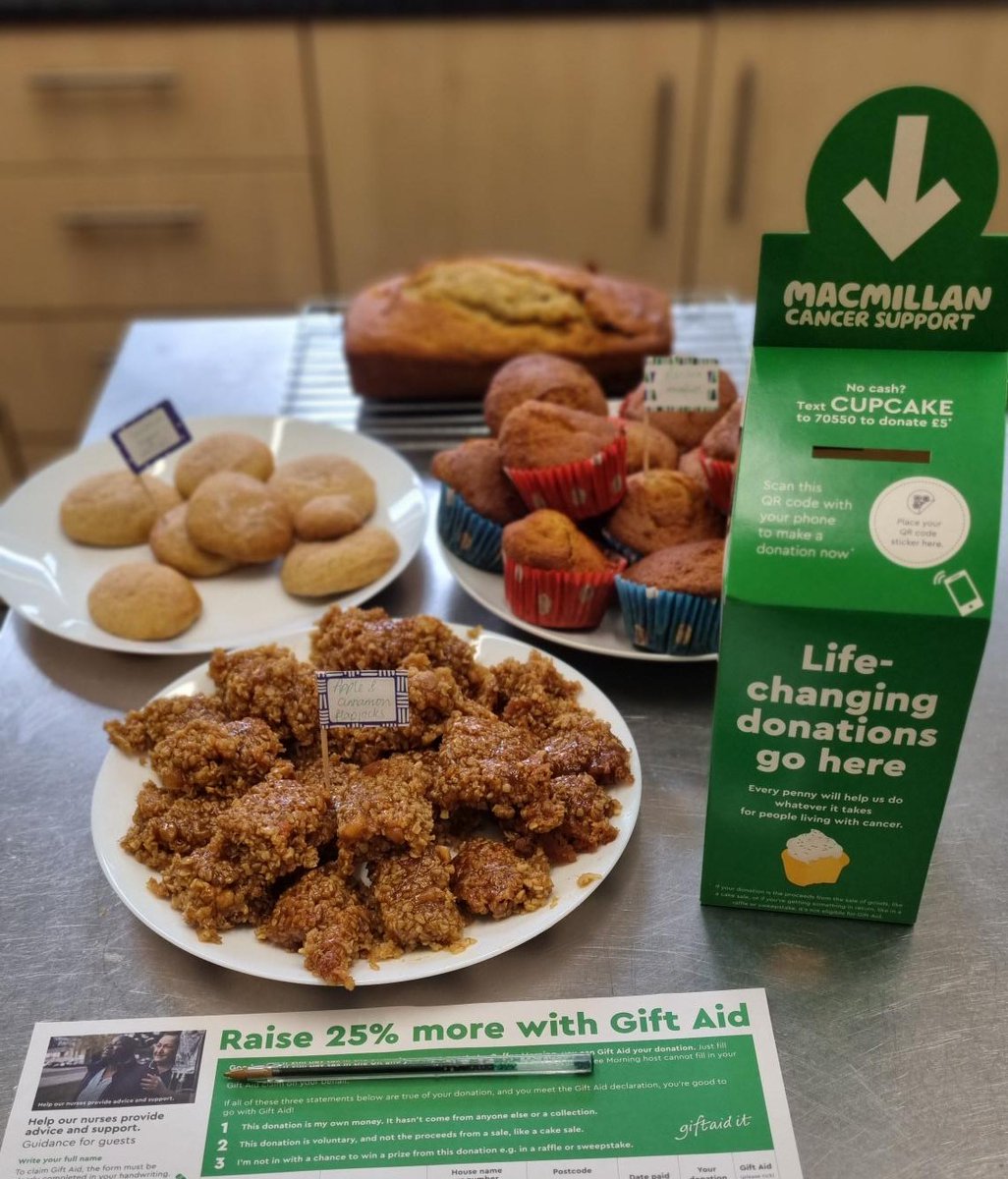 Macmillan Coffee Morning raising money for this amazing Charity. All cakes baked by students - yum!