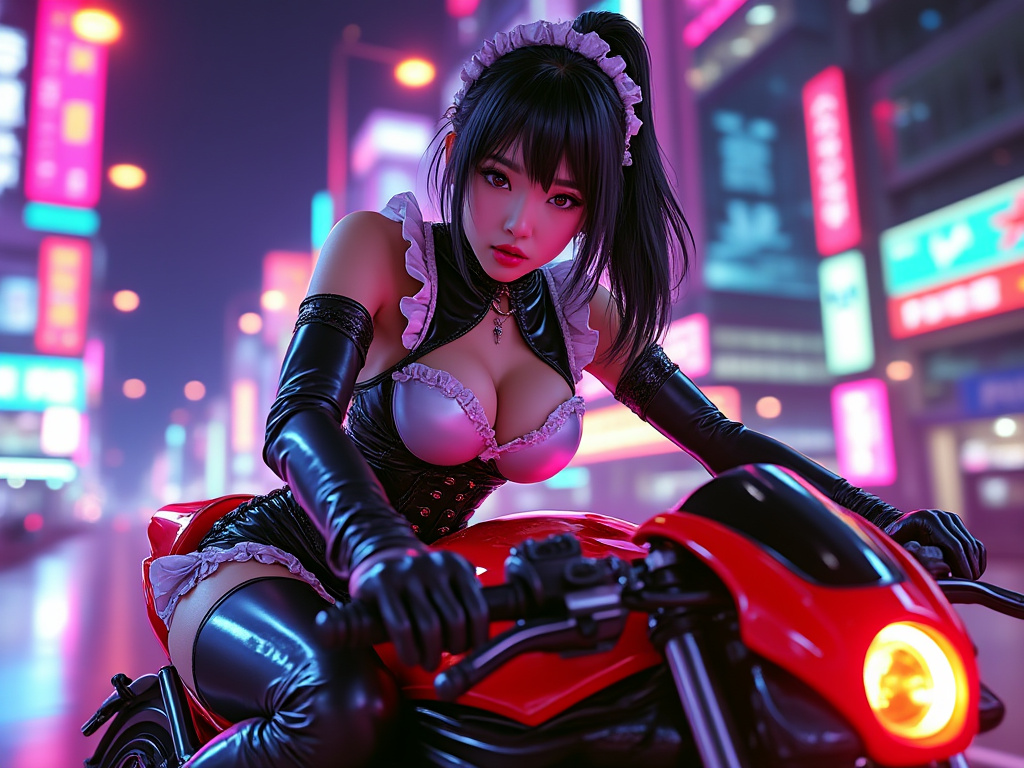toppchaps202's tweet photo. On duty #Latex #LatexMaid #Feish #Cyberpunk #AIart #AIイラスト大好きさんと繋がりたい https://t.co/Q2RBi9SyM9