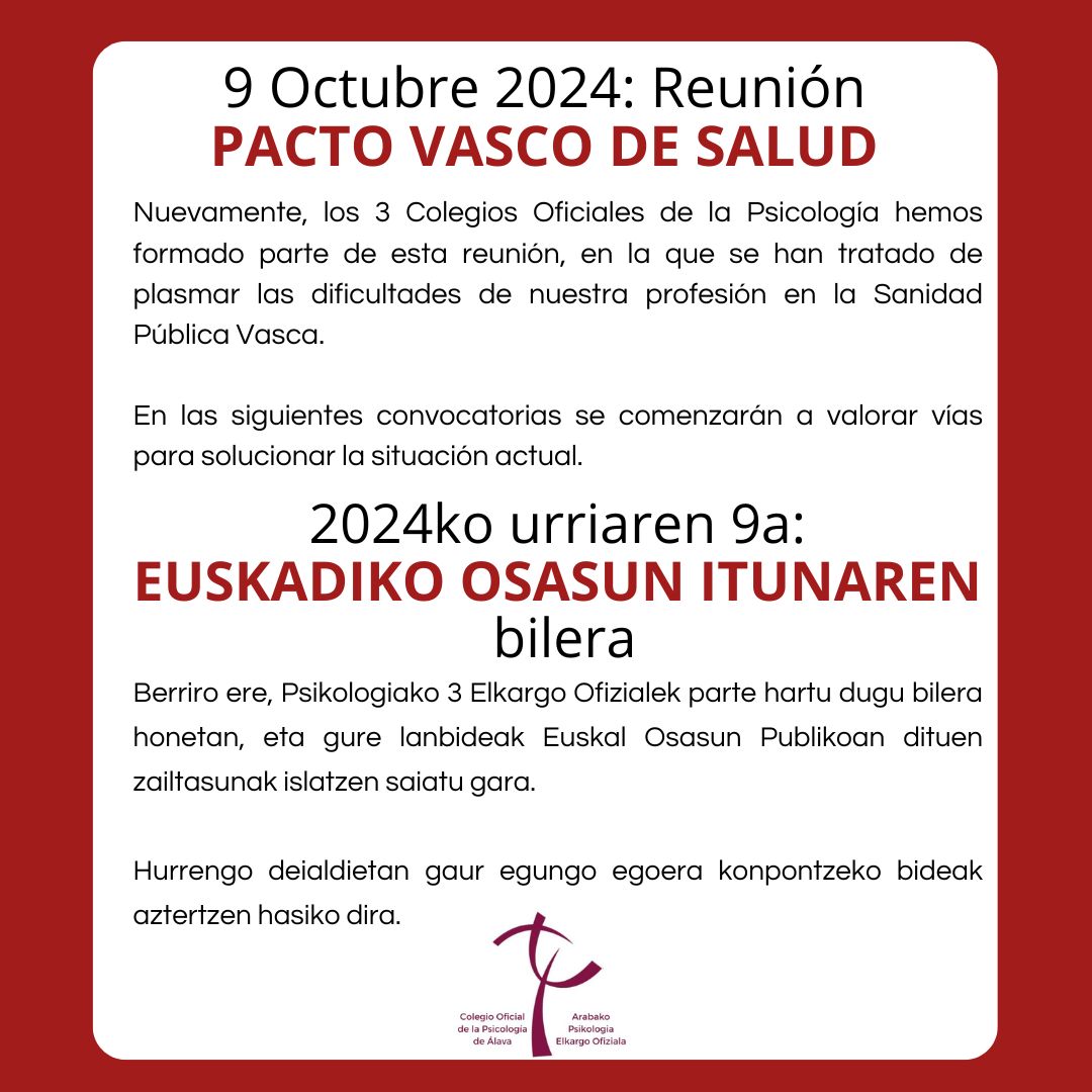 Colegio Oficial de la Psicología de Álava tweet media