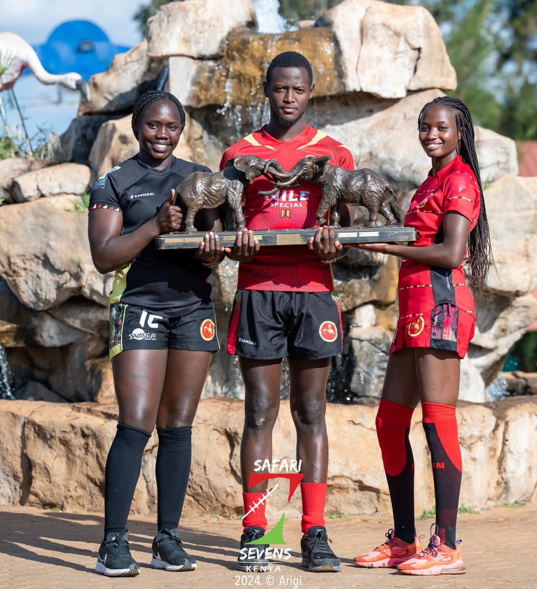 KarimArinaitwe's tweet photo. Very honored to lead the Uganda Rugby sevens team at #Safari7s. 
#NileSpecialRugby https://t.co/lZJvMDerTU