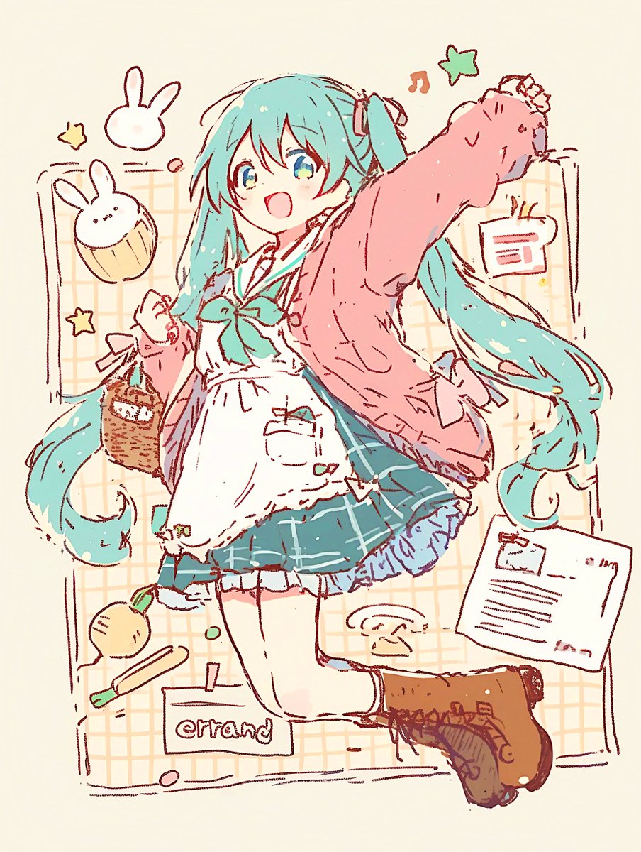 amoria_ffxiv's tweet image. 初音ミク781
お使いを頼まれた。
#AIArtwork #AIイラスト 
#初音ミク #HatsuneMiku