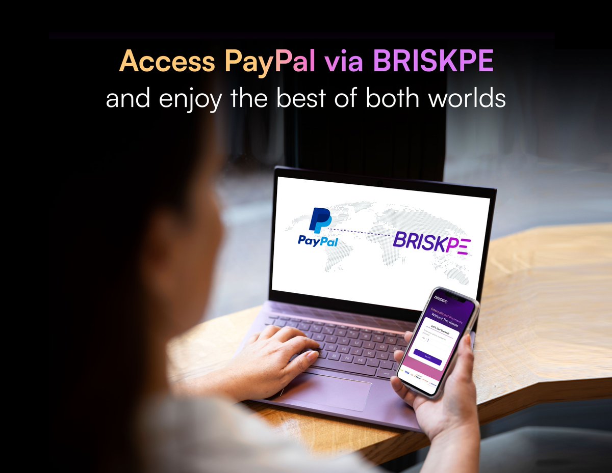 BriskPe's tweet image. 🌍 Great news! BRISKPE now integrates with PayPal for even more flexible international payments.

1️⃣ Seamless connection
2️⃣ More payment options (cards/PayPal)
3️⃣ Enjoy PayPal's ease with BRISKPE benefits

Start now: bit.ly/3XrsPIw 🚀

#PayPalEverywhere #BRISKPE