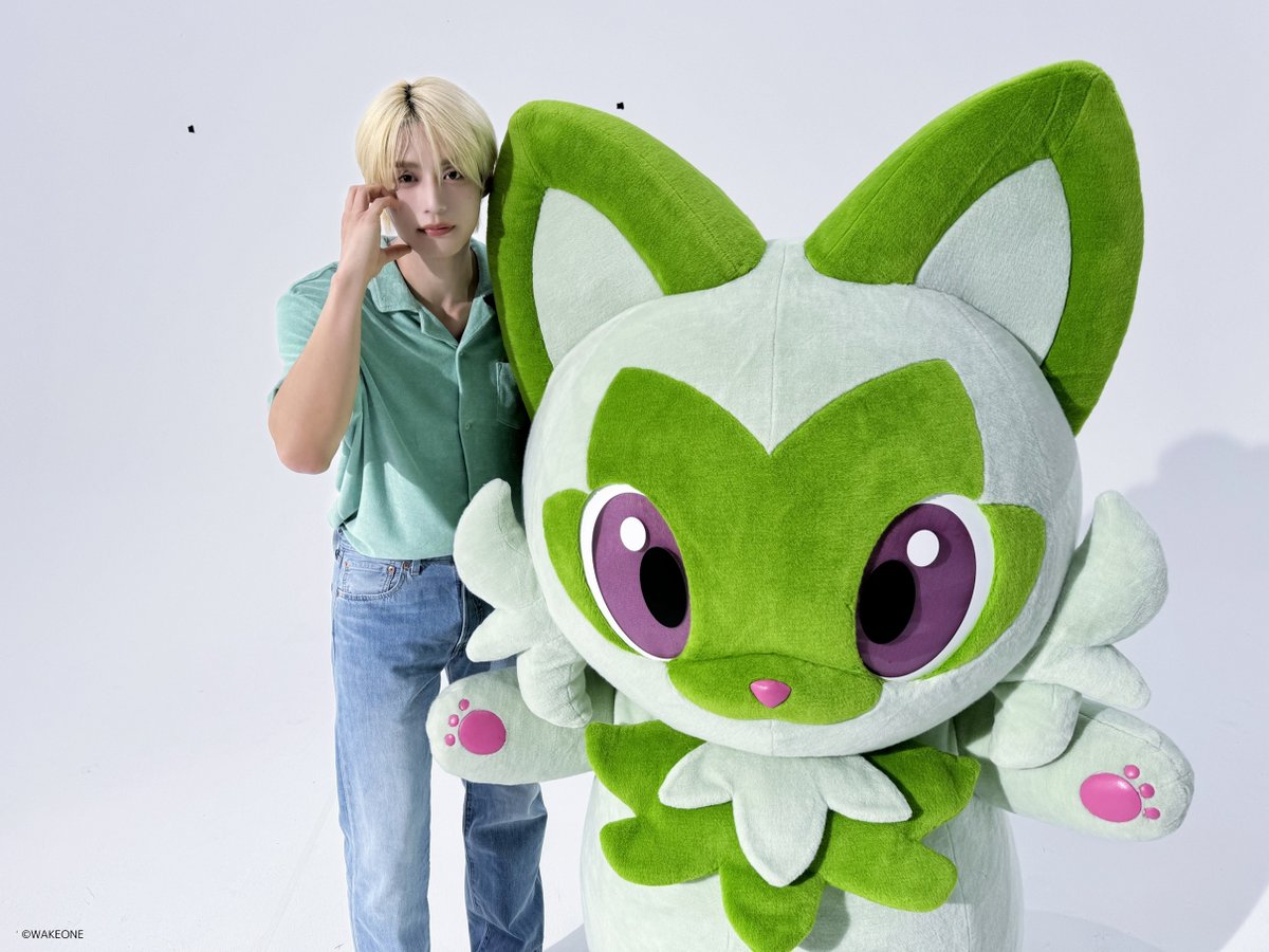 anipoke_PR's tweet photo. #アニポケ 新オープニングテーマ
「Only One Story」公開記念♪

#ZEROBASEONE(@ZB1_jp)
KIM JI WOONG＆ #ニャオハ

スペシャルオフショットを公開！
コメントフルバージョンは本日20時に公開予定です🌿

見逃し配信はこちらから▼
https://t.co/PMa5mbFhWR https://t.co/cDayUj9tVo