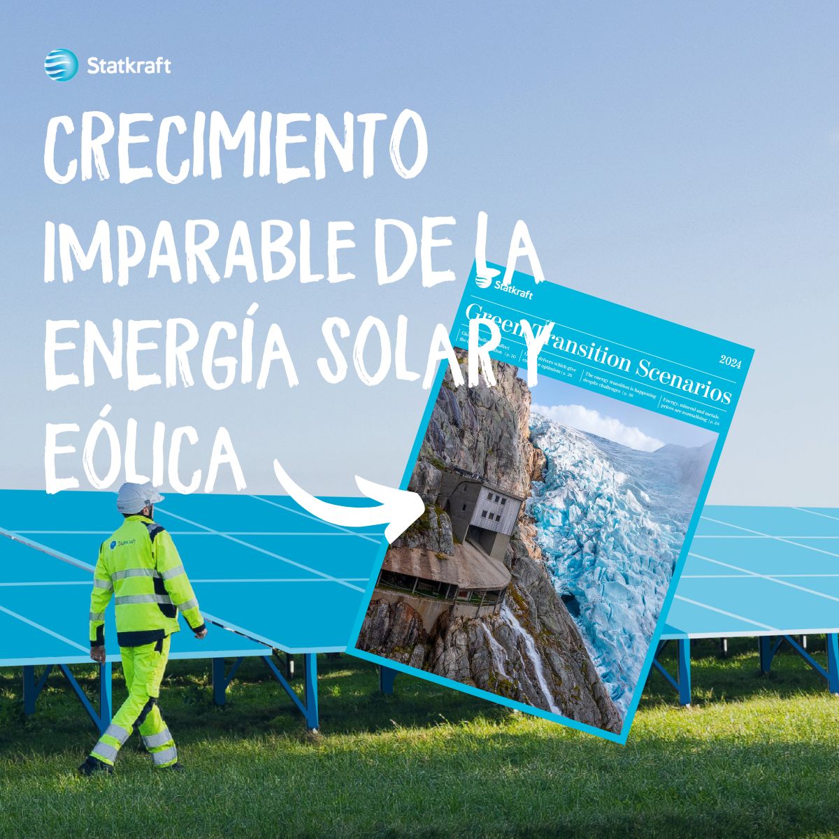 🌞 La energía solar se multiplicará por 8 y la eólica por 5 en la UE para 2050! 🌞
Según nuestro informe ‘Green Transition Scenarios’, el sector eléctrico se descarbonizará completamente, alcanzando un 87% de participación de energías renovables.