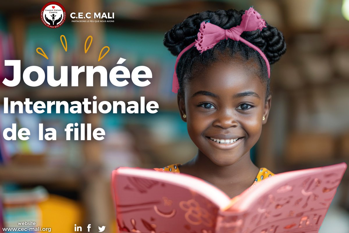 Que ce soit dans l’éducation, la science, l’entrepreneuriat, ou l’art, les filles jouent un rôle crucial dans la construction de notre avenir.

#JournéeInternationaleDeLaFille #chaqueenfantcompte