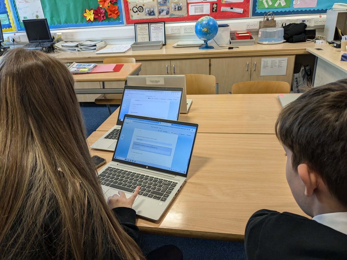 Very productive use of MS Teams this week by N5 Creative Industries pupils as they collaborated in real-time on presentations and surveys, sharing the load equally 💻👐👥.