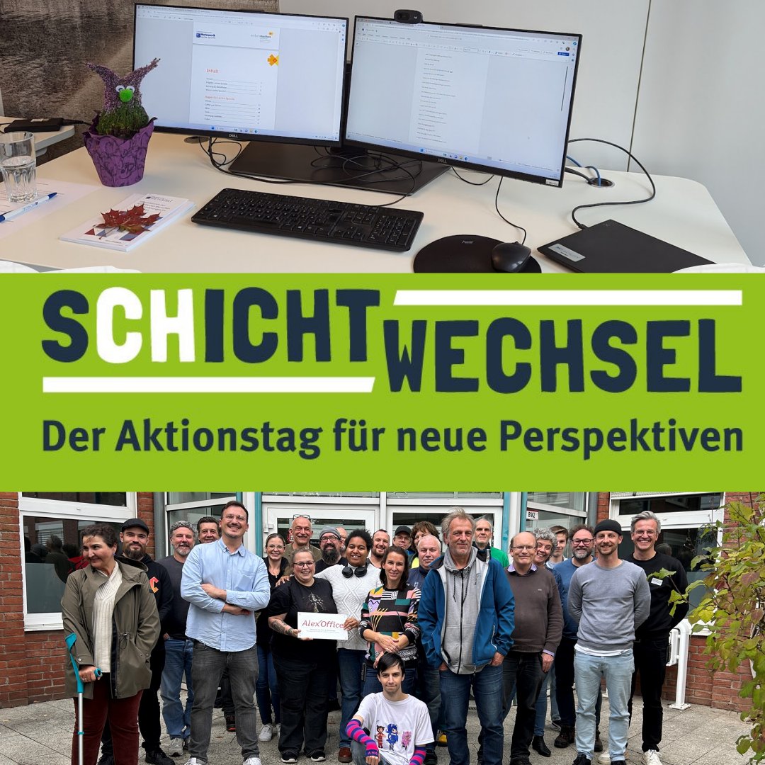 Wir haben gestern am #Schichtwechsel teilgenommen und viele spannende Einblicke in die Arbeit der #Alexianer #Werkstätten bekommen. Danke für die gelungene Aktion!