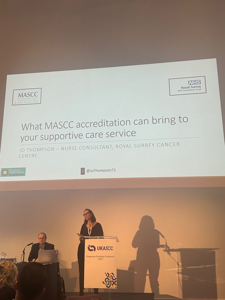 Royal Surrey Enhanced Supportive Care Team (@esc_royalsurrey) on Twitter photo And hereโs our fabulous Nurse Consultant <a href="/JoThompson71/">Jo Thompson ๐</a> presenting in the benefits of accreditation <a href="/CancerCareMASCC/">MASCC</a>
Proud to be the first adult cancer centre in the UK to receive this accreditation <a href="/RoyalSurrey/">Royal Surrey</a>
<a href="/UKASCC/">UKASCC</a> And hereโs our fabulous Nurse Consultant <a href="/JoThompson71/">Jo Thompson ๐</a> presenting in the benefits of accreditation <a href="/CancerCareMASCC/">MASCC</a>
Proud to be the first adult cancer centre in the UK to receive this accreditation <a href="/RoyalSurrey/">Royal Surrey</a>
<a href="/UKASCC/">UKASCC</a>