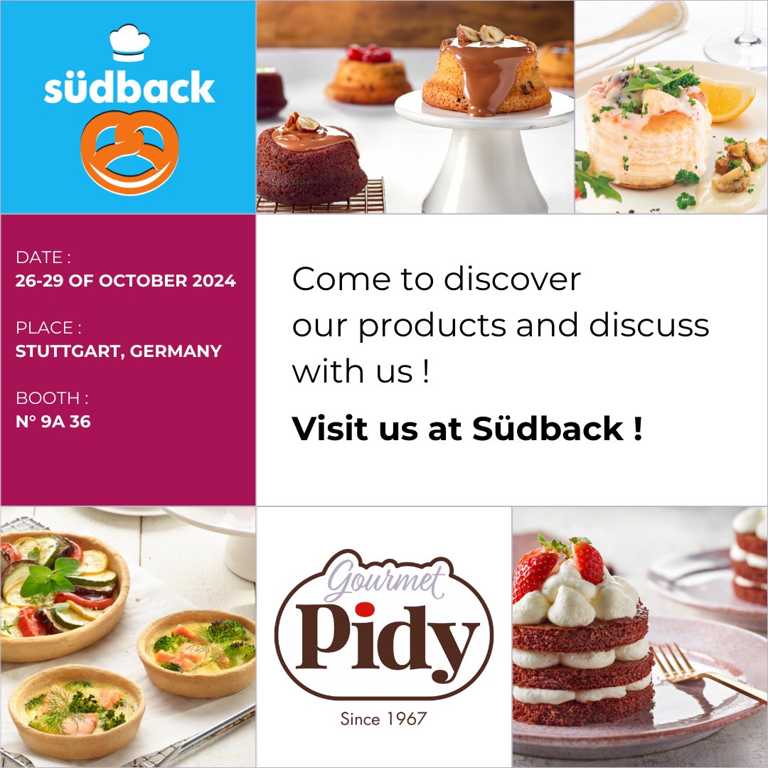pidyuk's tweet image. Mark your calendars! Pidy will be attending two international foodservice tradeshows this month!

📍 SIAL, Paris France 19th - 23rd October, Stand N5BM181

📍 Sudback, Stuttgart Germany 26th - 29th October, Stand N9A36

#pidy #readytofill #sial #sudback #sial2024 #sudback2024
