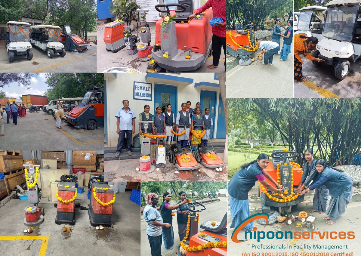 NipoonServices's tweet photo. AYUDHA PUJA across Sites 🙏

#AyudhaPuja  #puja  #CelebrationsUnlimited  #Festivals  #festivespirits https://t.co/vOB3CR9OFP