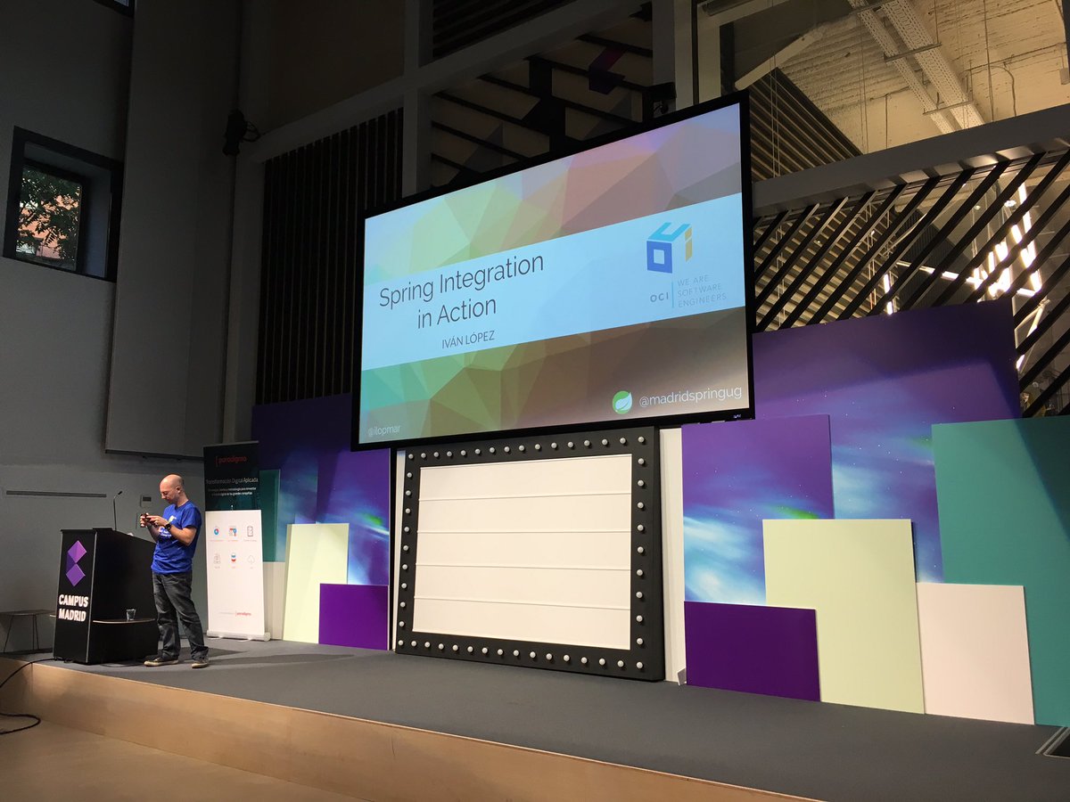 ilopmar's tweet image. Google Photos just reminded me that 8 years ago I was speaking at the now extinct Madrid Spring UG about #SpringIntegration (but you can join us at @MadridJUG).
I think it's still one of the most powerful but lesser-known projects in the @springcentral ecosystem 🚀