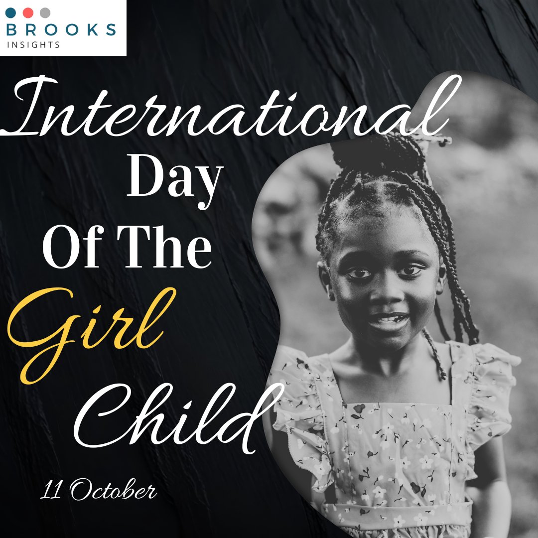 BrooksInsights's tweet photo. Today, we celebrate the power, strength, and dreams of the girl child and applaud the ones who encourage, support, and uplift the girl child.
Girls’ visions for the future are valid! Your goals are achievable, and the future is yours to create!
#InternationalDayOfTheGirl https://t.co/f6EwJxKVbj