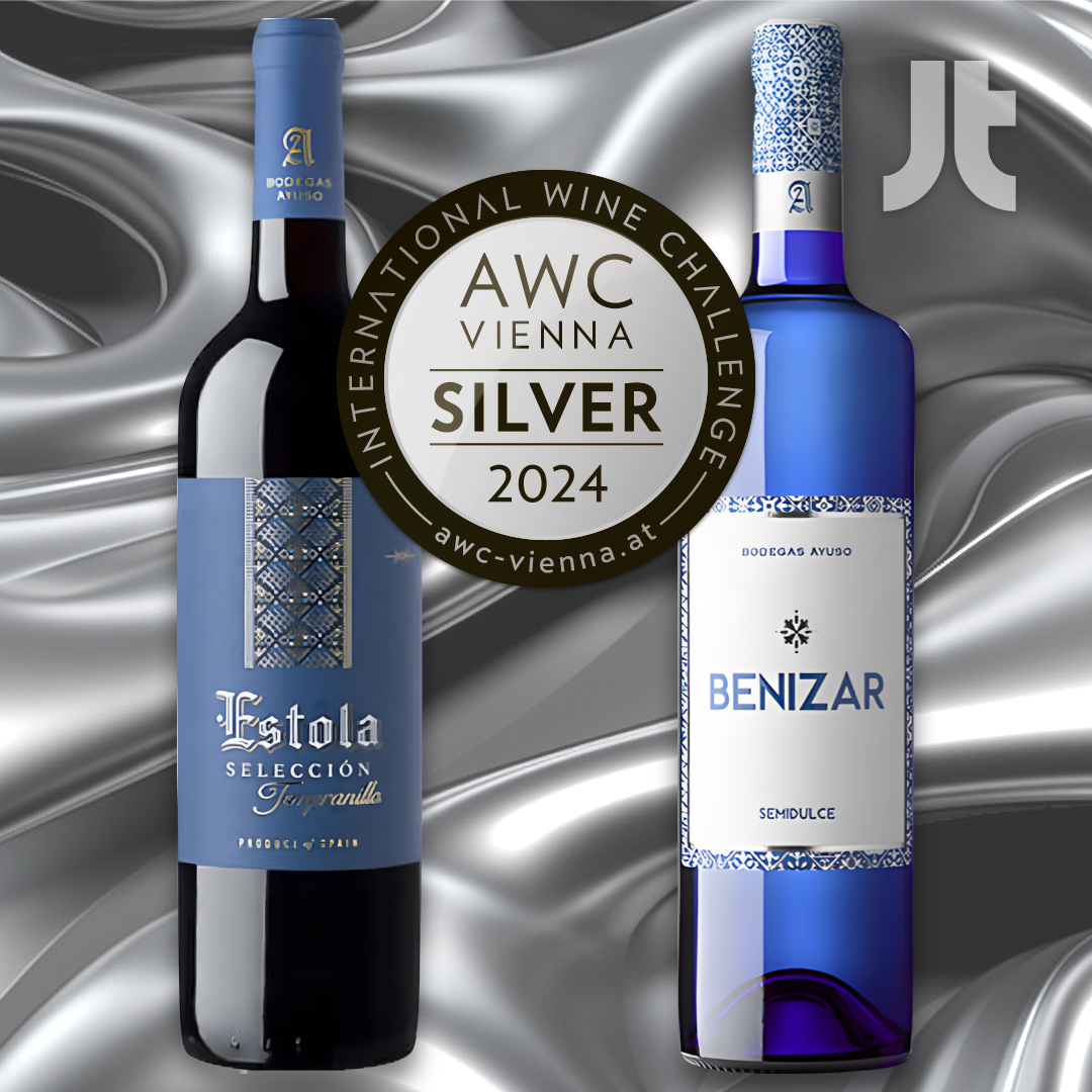 Dos de los vinos que distribuimos de #BodegasAyuso han sido premiados con 𝑴𝒆𝒅𝒂𝒍𝒍𝒂𝒔 𝒅𝒆 𝑷𝒍𝒂𝒕𝒂 𝒆𝒏 𝒆𝒍 𝑪𝒆𝒓𝒕𝒂𝒎𝒆𝒏 𝑰𝒏𝒕𝒆𝒓𝒏𝒂𝒄𝒊𝒐𝒏𝒂𝒍 𝑨𝑾𝑪 𝑽𝒊𝒆𝒏𝒏𝒂 2024. 
Os contamos más en nuestro post bit.ly/3U3YWwK