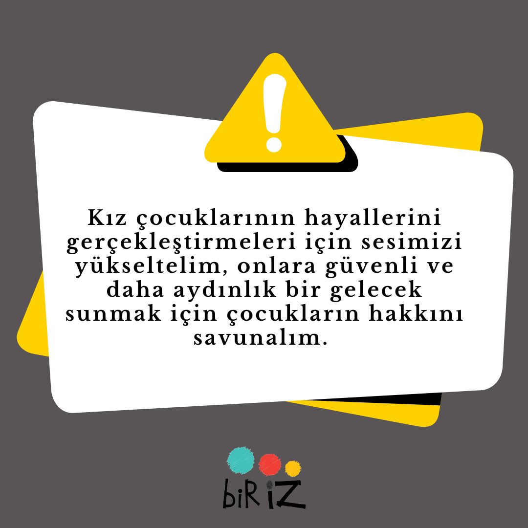 BirizDernegi's tweet photo. #BirİZ
#DünyaKızÇocuklarıGünü
#11Ekim
#KızÇocukları
#GelecekİçinBirlikte https://t.co/ozs0G1kod4