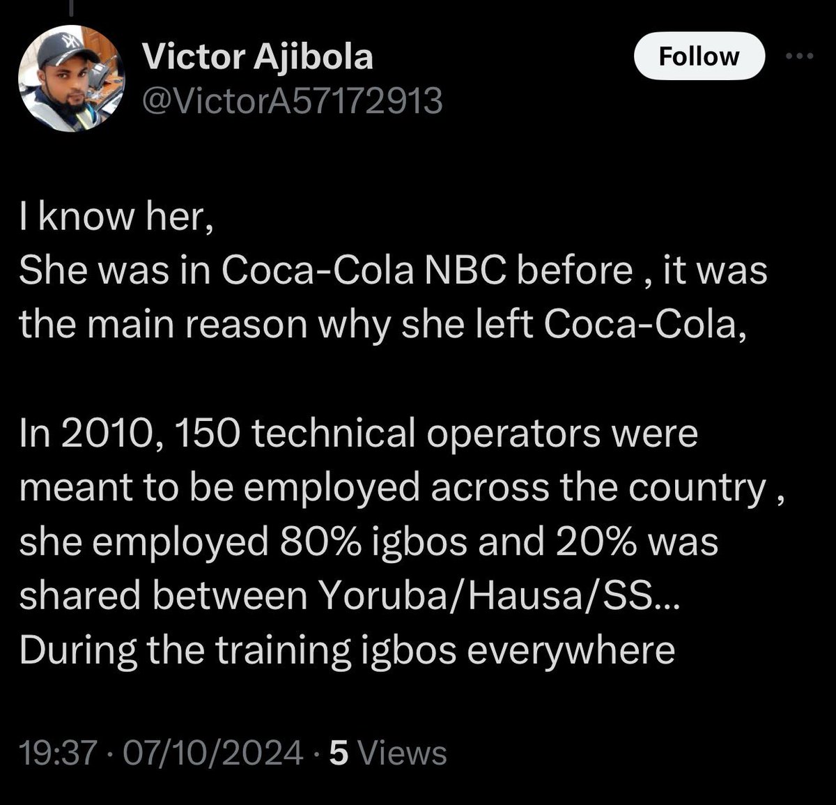 greytruthmedia's tweet photo. yoruba are gullible!
They can’t face competition without crying!
And finally, they see everyone better than them as Igbo…

The Guinness Ngr HR Director is a yoruba lady, but given her neat appearance and how yorubas don’t make it past the interviews; they are accusing her of being Igbo, and working against their interests.