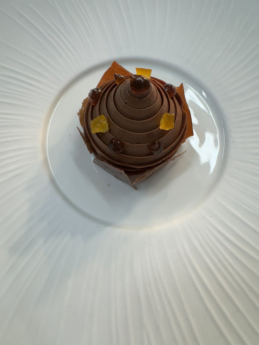 Chocolate-Madarin-Pedro Ximenez on now as final dessert <a href="/MarkPoyntonatCH/">Mark Poynton at Caistor Hall</a> booking available via mjpatcaistorhall.co.uk