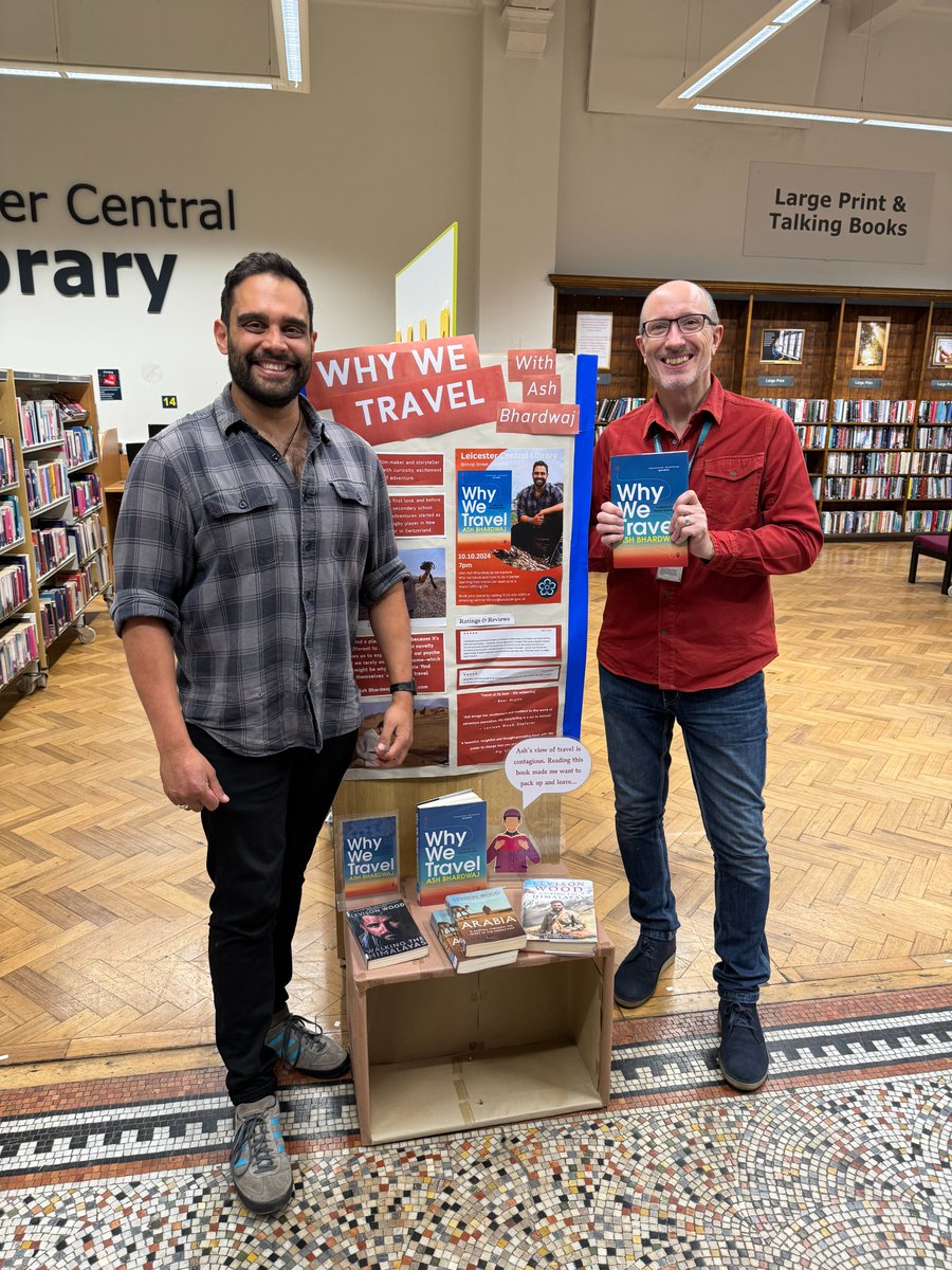 leicesterlibrar's tweet image. A huge THANKS to @AshBhardwaj for a really interesting talk about the reasons why we travel and how we could do it better, at Central Library last night.
It was both fun and engaging.
@kibworthbooks #GreenLibrariesWeek @librariesweek