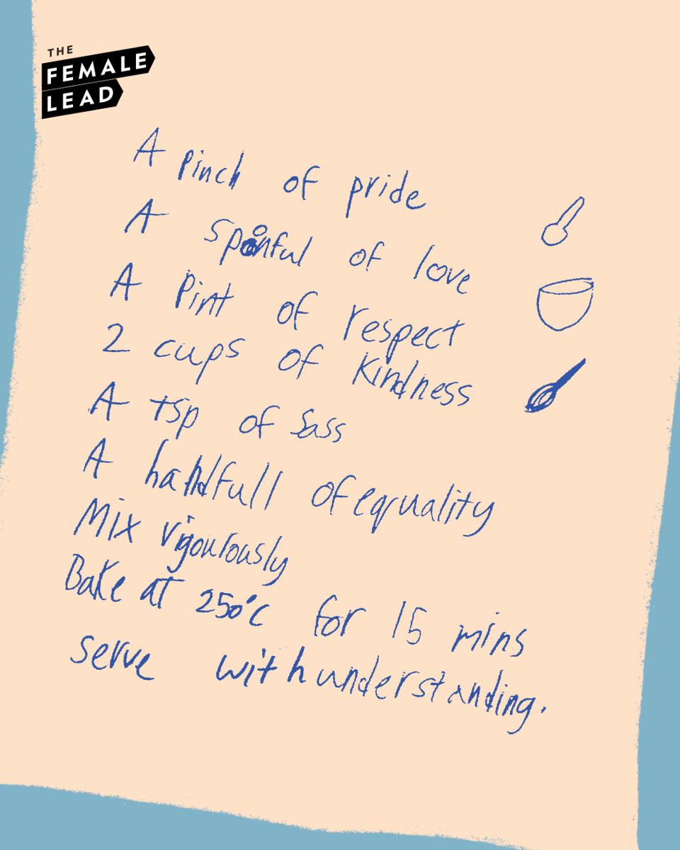 An 11-year-old wrote this ‘recipe for a girl’ on @wowglobal’s bus tour last year ✨  

What would your recipe be? 👩‍🍳 Comment and share it below.   

Happy #InternationalDayOfTheGirl