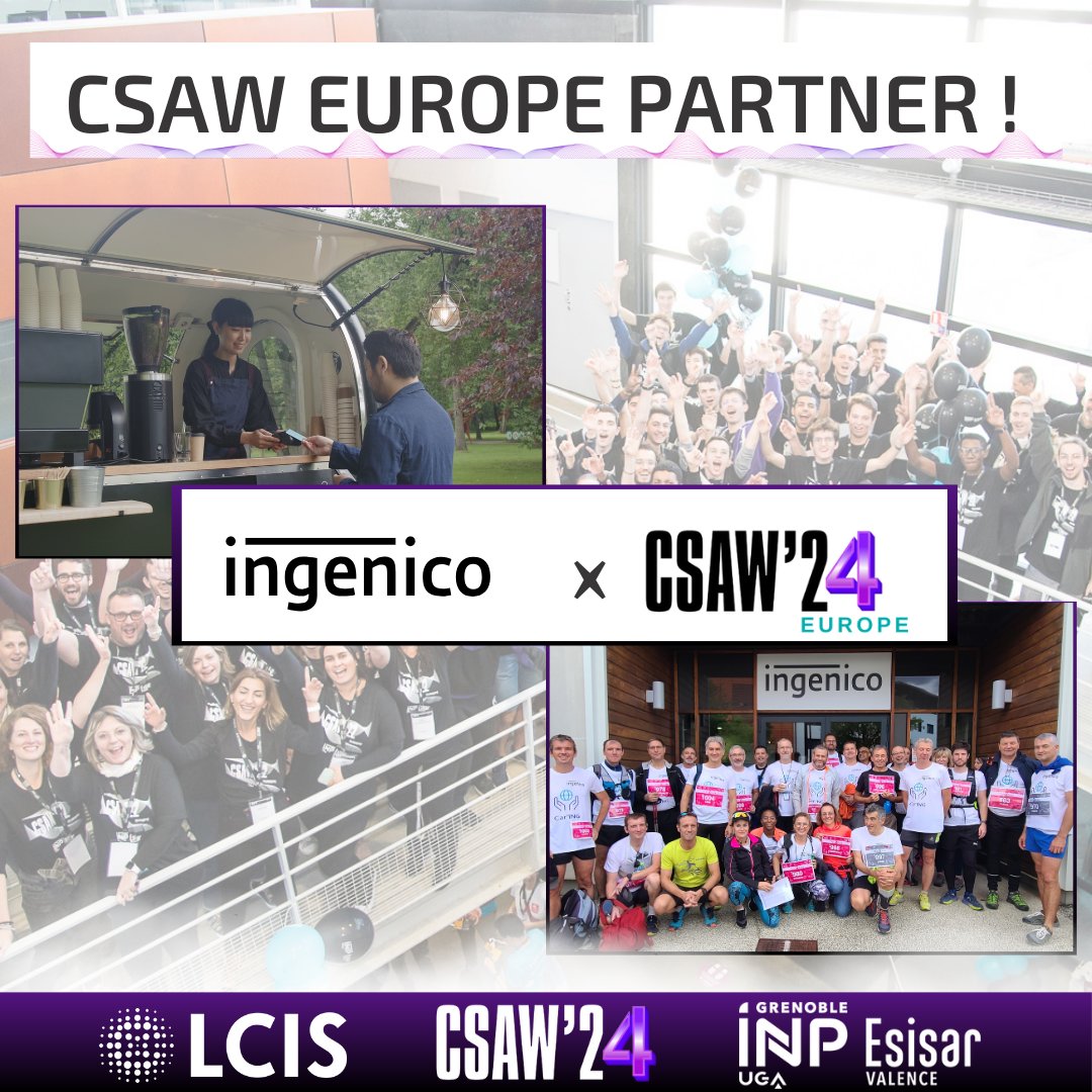🔒 Thank you Ingenico for being a partner of the 2024 edition of CSAW Europe! 🌐
Ingenico, leader in payment solutions and key player in cybersecurity, honours us with its support to CSAW Europe! 👏 
 
#CSAW_EUROPE #Cybersecurity #Ingenico🔒🌟🚀