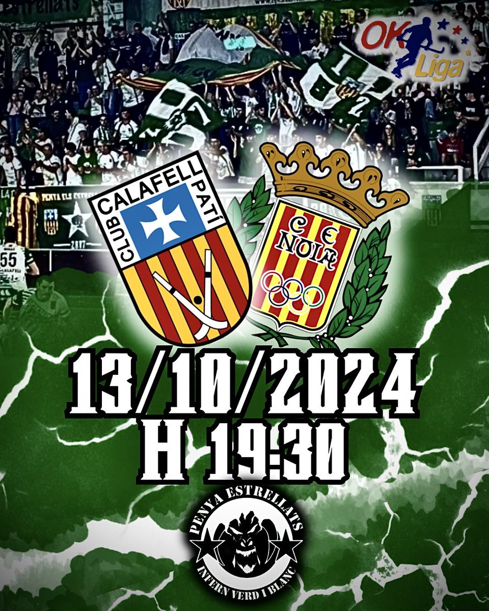 𝐂𝐀𝐋𝐀𝐅𝐄𝐋𝐋 𝐕𝐒 𝐍𝐎𝐈𝐀 

Llega la liga de este año con uno de los partidos más grandes de la temporada….

El Domingo nuestro Club Pati Calafell jugará en el templo con una grada de tus Estrellats más fieles y leales dejándose la voz por ti !!!