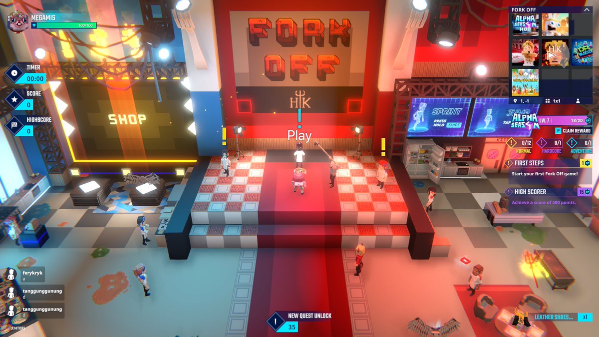 Never thought I'd be standing next to <a href="/GordonRamsay/">Gordon Ramsay</a> in the metaverse.🍴🔥 The <a href="/HellsKitchenFOX/">Hell's Kitchen</a> Fork Off experience in <a href="/TheSandboxGame/">The Sandbox</a> is one of my favorites of Alpha Season 4 so far, come play with me! 👀 sandbox.game #TheSandbox #AlphaSeason4 #AS4SocialChallenge