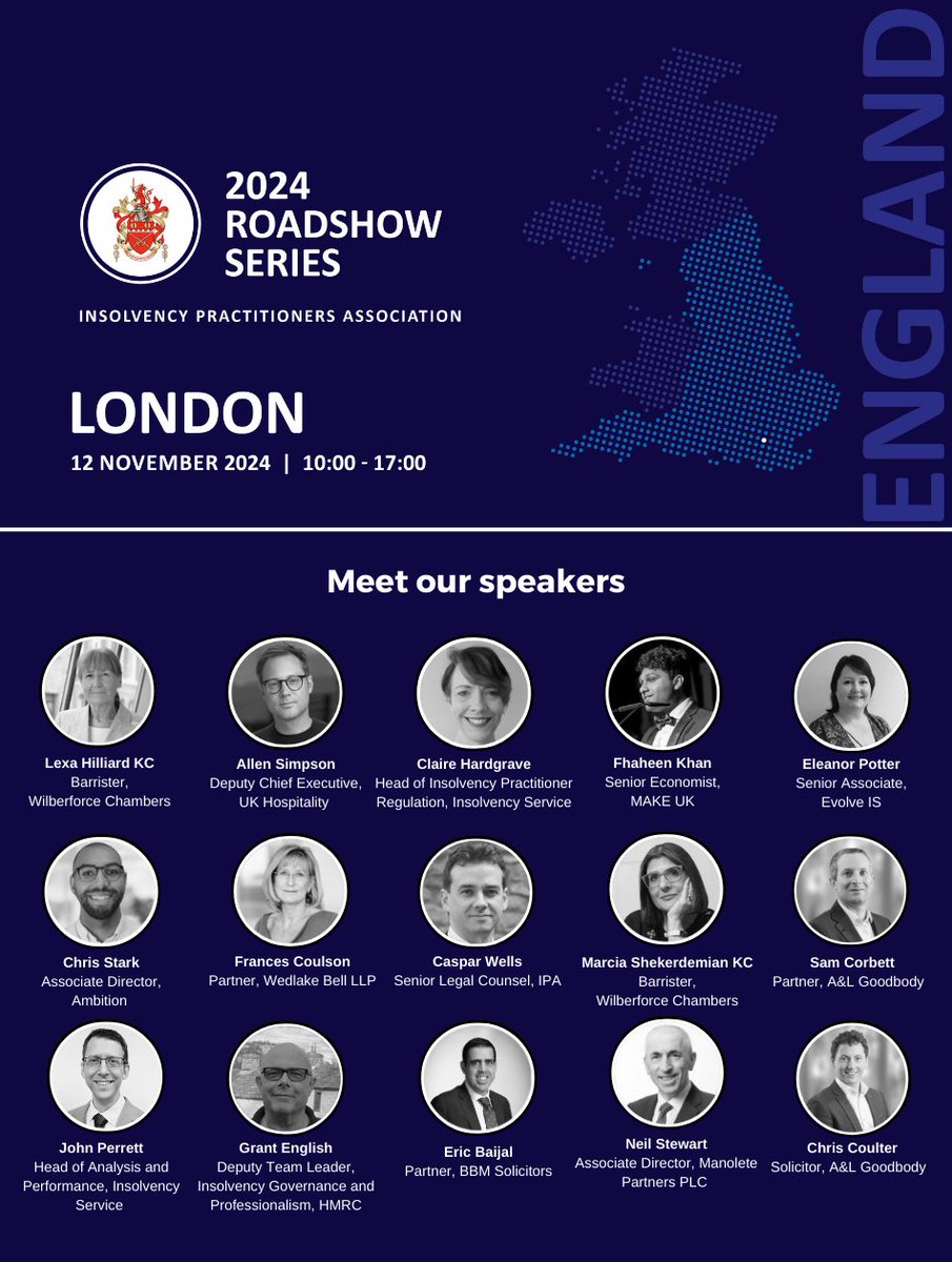 📢 Selling fast! Don't miss our final Roadshow of 2024 in London this November!

We will be examining the economic outlook for the construction and hospitality sectors, reviewing the complexities of cross-border cases between UK nations, examining tax administration framework